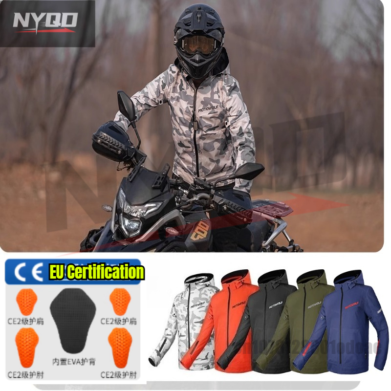 Motorcycle Gear Jacket Women - MOTOWOLF Motorcycle Rally Suit Windproof Jacket