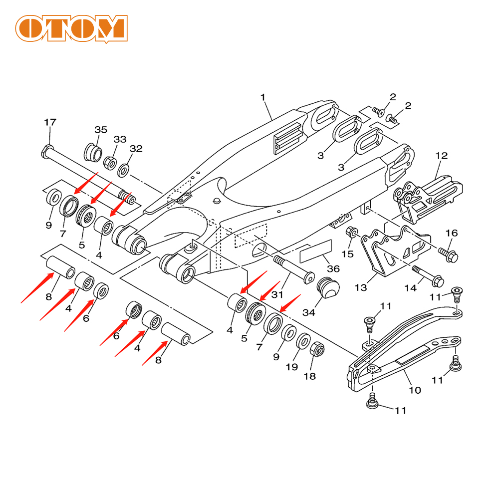 OTOM Motorcycle 2022 Swing Arm – обзор и цена Motorcycle Gear Lever Rubber