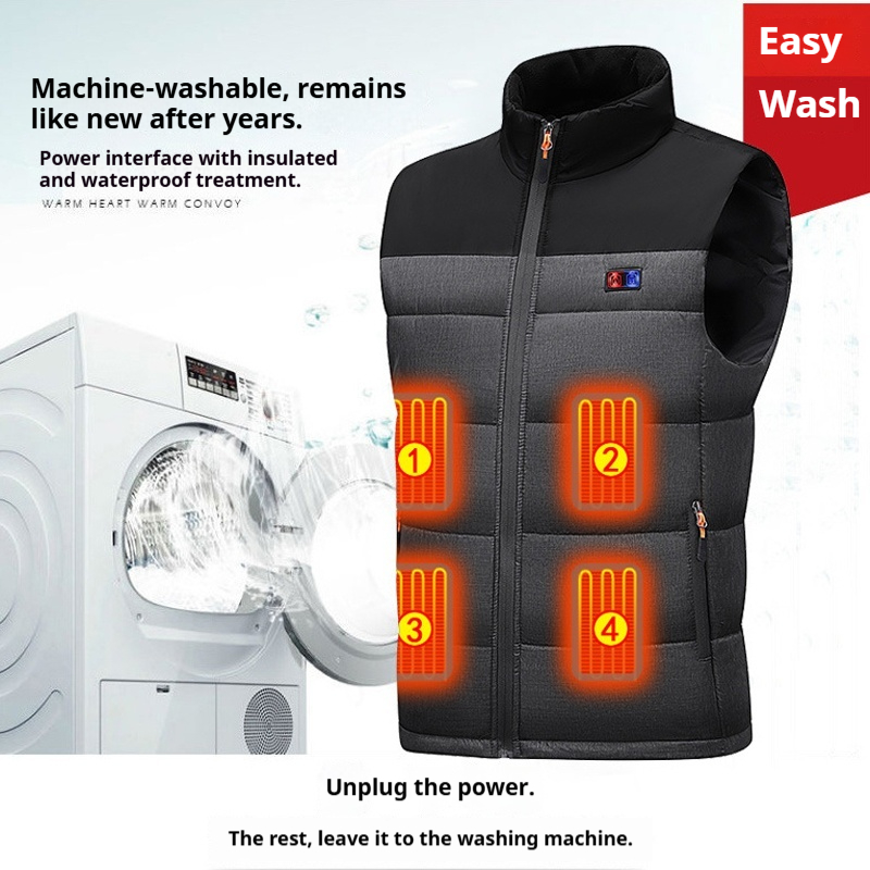 Heated Vest Unisex Charging He – обзор и цена Motorcycle Gear Vest