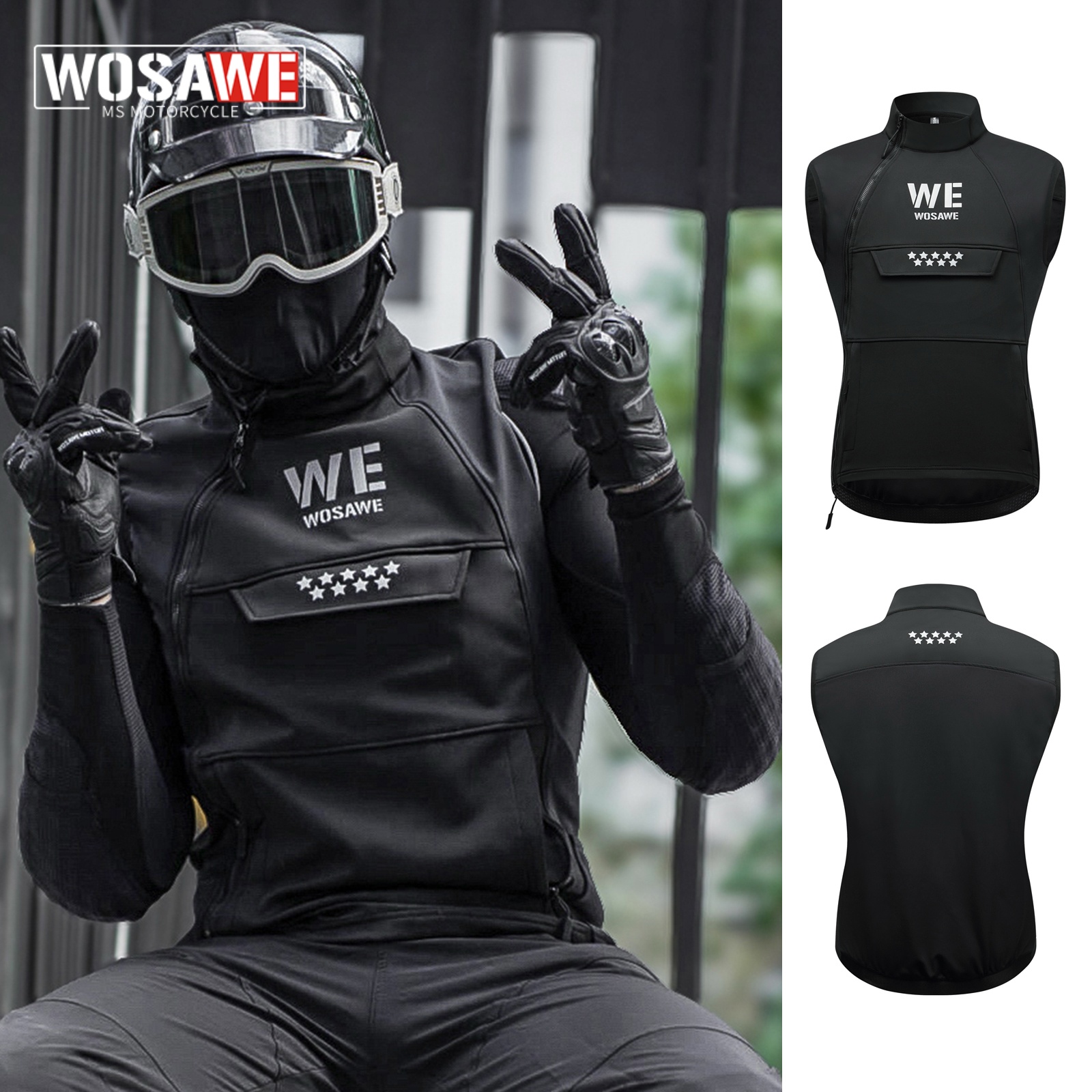 WOSAWE Winter Motorcycle Ridin – обзор и цена Motorcycle Gear Vest